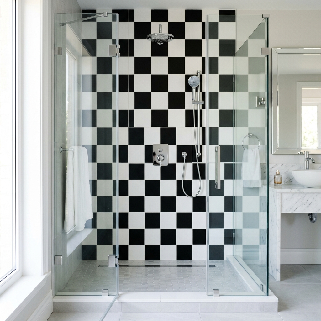 Installation de douche réalisée par ETS MGM
